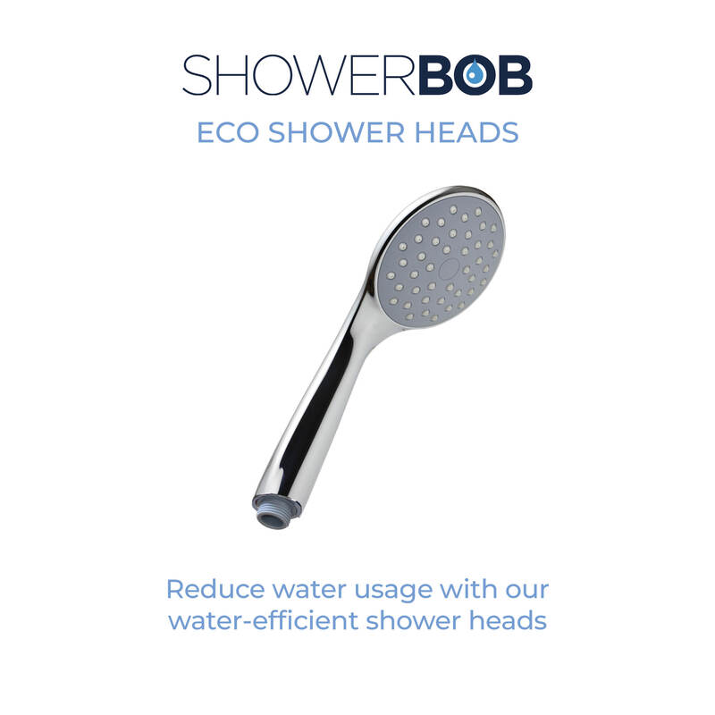 ShowerBoB for Business Eco shower heads, reduce water usage with our water efficient shower heads