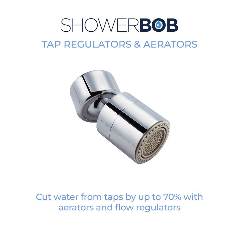 ShowerBoB for Business Tap regulators and aerators. Cut water from taps by up to 70% with aerators and  flow regulators