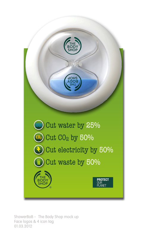 4 minute shower timer to help you easily save Water 100mm length Energy Money & Time SHOWERBOB TWIST Shower Timer by ShowerBob 